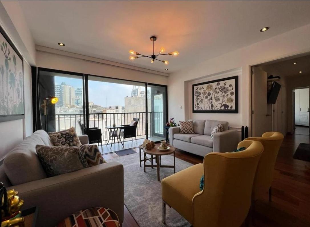 Exclusivo Y Moderno Depa En Miraflores Vista Al Mar Y A La Ciudad Amoblado Apartments Lima Exterior photo